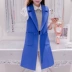Xuân 2018 phiên bản Hàn Quốc mới của áo vest không tay mỏng vest áo khoác vest nữ dài Áo vest