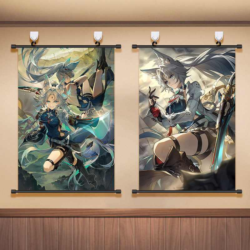 Feixiao Poster Hanging Painting Game Two-Dimensional Beauty Bedroom Decoration Painting Mural