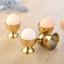 Stainless steel egg tray restaurant creative egg cup egg rack table egg holder small white glass whiskey