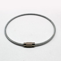 Stainless steel wire rope ring Multi-function key ring ring keychain pendant ring ring with lock ring Steel ring wire ring hanging buckle