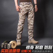 51783 Military fan outdoor IX7 tactical camouflage pants mens CP training pants slim tooling summer desert digital long pants