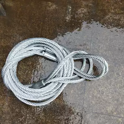 Galvanized wire rope sling wire rope spreader pressing wire rope sling ring head sling 10MM * 2 meters