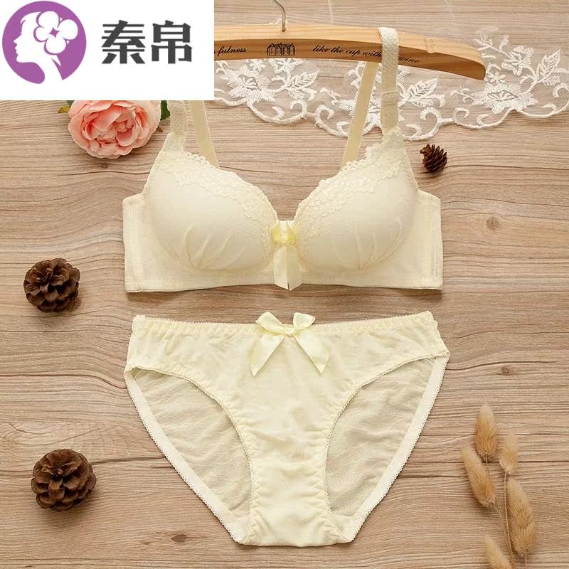 Không vòng thép áo ngực ren ren thu thập sexy đồ lót phù hợp với cô gái nhỏ điều chỉnh ngực túi áo ngực thoải mái.