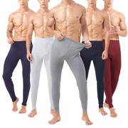 Mens quần mùa thu mảnh duy nhất của quần cotton tinh khiết quần ấm mỏng xếp mens xà cạp.