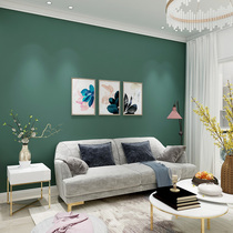 Wall cloth seamless whole House childrens room candy green bedroom living room background wall dark green pure plain plain color wall cloth light luxury wind