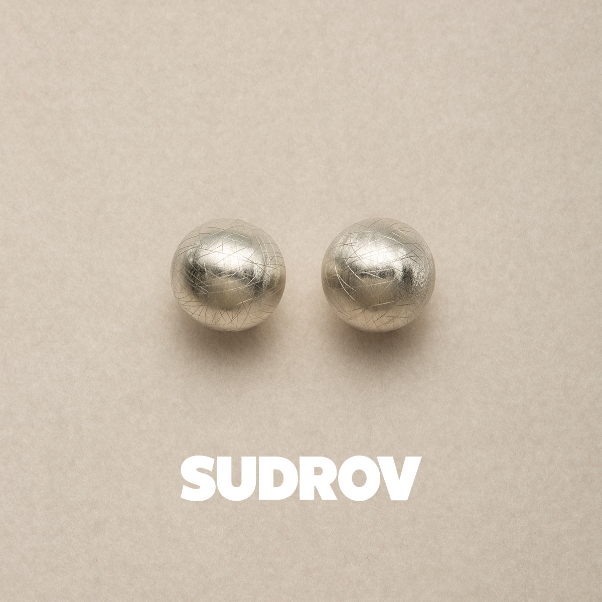 S925 Silver Ornament Temperament Brief South Korea Earbuckle Female Earrings Earrings Personality Wire Drawing Tide Ear Nail 520 Gift-Taobao