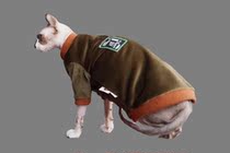 YH-hot sale super-resistant dirt-licking mink velvet Tide brand warm Yonghe Sphinx hairless cat clothes anti-off