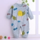 Phòng sơ sinh máy lạnh cho bé Quần áo Xiêm 0-3 tháng cho bé mùa xuân và mùa hè cotton dài tay mũ hoạt hình leo núi cao trào - Áo liền quần quần áo sành điệu cho be gái