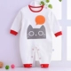 Phòng sơ sinh máy lạnh cho bé Quần áo Xiêm 0-3 tháng cho bé mùa xuân và mùa hè cotton dài tay mũ hoạt hình leo núi cao trào - Áo liền quần