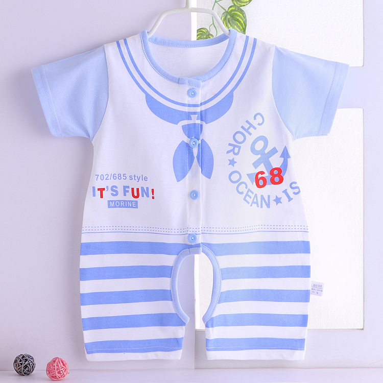 Bé Onesies Mùa Xuân và Mùa Hè Sơ Sinh Không Tay Cáp Nhĩ Tân Gà Quần Bé Pyjamas Quần Áo Trẻ Em bộ body suit cho bé nhật bản