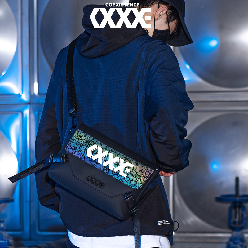 COEXISTENCE tide brand simple multi-functional leisure function postman one shoulder cross-body chest bag male 32145