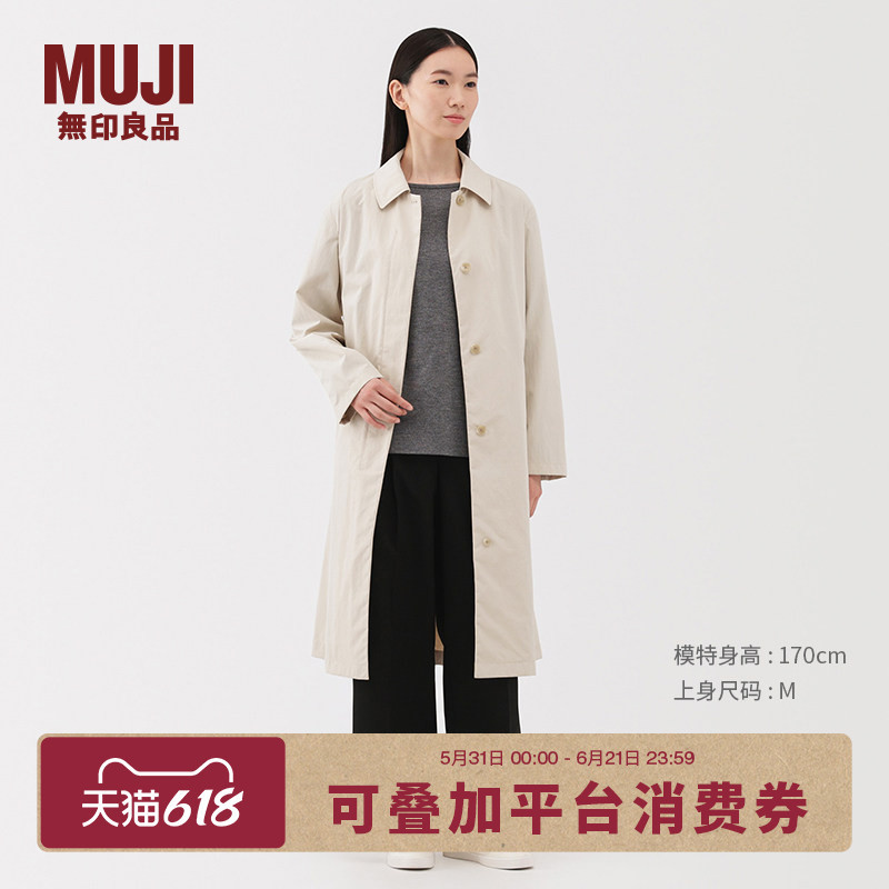 Muji Women's Water-Resistant Uv Protection Stand Collar Coat Sunscreen Windbreaker Autumn Women's Jacket Muji Women's Water-Resistant Uv Protection Stand Collar Coat Sunscreen Windbreaker Autumn Women's Jacket