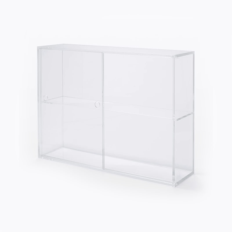 Muji Acrylic Collection Storage Rack/With Sliding Door Desktop Storage Box Blind Box Display Cabinet
