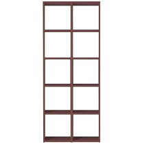 MUJI modular wooden frame set 5 layers × 2 columns WN black walnut style