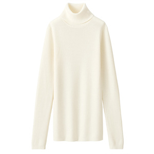 138元   无印良品 MUJI 女式 未造成颈部刺痛感 高领毛衣