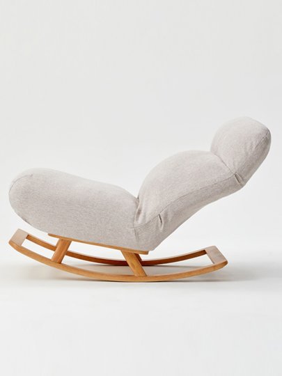 MUJI Polstersofa mit hoher Rückenlehne, Schaukelstuhl, Schaukelstuhl, Wohnzimmer-Liegestuhl