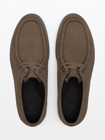 MUJI zapatos de canguro de cuero levantados sin fatiga para hombres zapatos de hombre zapatos casuales