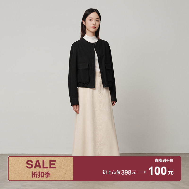 Muji Women's Stretch Fleece Cardigan Jacket Winter Long Sleeve Women's Outerwear