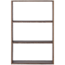 MUJI modular wooden rack wide 3-layer basic set WN storage rack storage rack black walnut