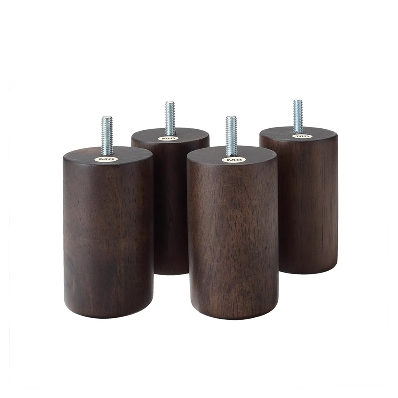 Unimprinted good products MUJI wooden feet 10cm brown (M8) -Taobao