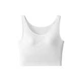 Короткая летняя дышащая майка топ, эффект подтяжки