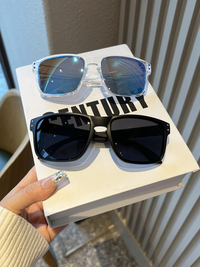 Fishing Lure Sunglasses for Men, High-Definition Polarized, Anti-Uv, Colorful Reflective Sunglasses, Trendy Outdoor Mountaineering and Cycling