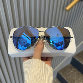 Super Cool Aviator Sunglasses for Men and Women with Large Faces, Suitable for Driving, High-End Outdoor Fishing, Color-Changing Sunglasses