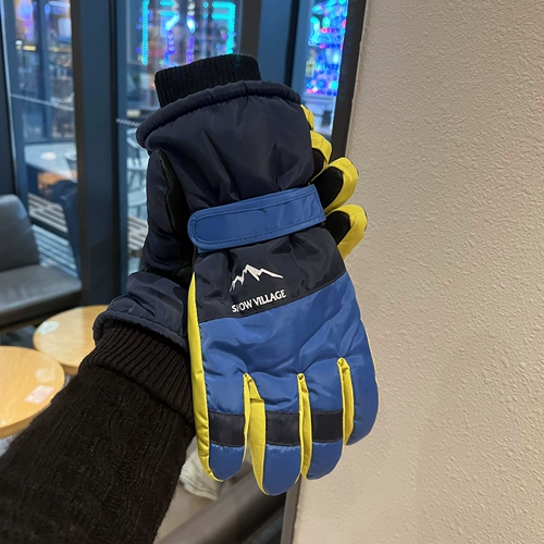 Лыжные мужские удерживающие тепло утепленные водонепроницаемые ветрозащитные дорожные перчатки, большой размер