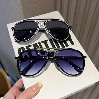 Retro Toad Glasses for Men and Women, Personalized Double-Beam Sunglasses, Trendy Driving Sunglasses, Anti-Uv Sunglasses for Mountaineering