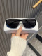 One-Piece Sunglasses for Women, Trendy, High-End, Fashionable, Photo-Taking Decoration, Black Sunglasses, Men's Stylish Driving Sunglasses, Uv Protection