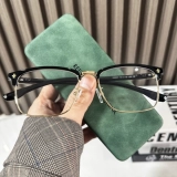 Ретро брови миопические очки мужская половина коробка si wenshuooshuai может соответствовать цвету изменение линзы простые очки