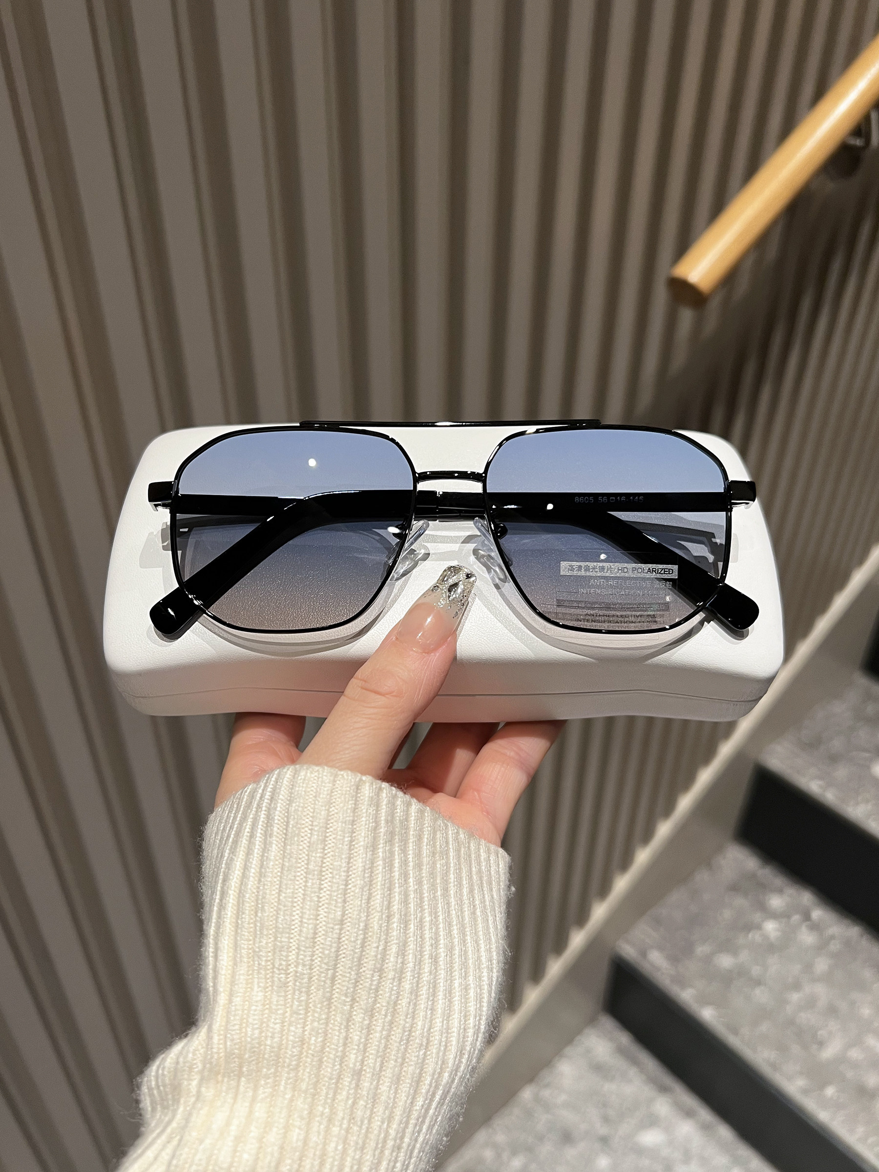 Double-Beam Polarized Sunglasses for Men, Trendy, Cool, High-End, 2025 New Style Aviator Sunglasses, Driving, Uv Protection