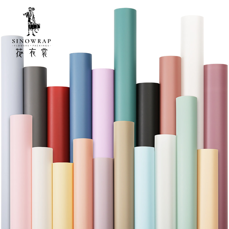 Beauty fancy dress honey paper Korean bouquet wrapping paper flowers packing material solid color waterproof