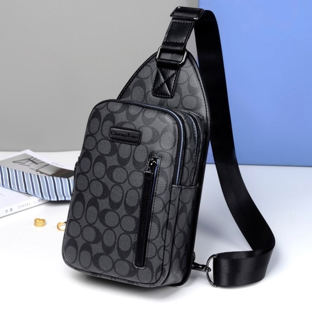Multifunctional outdoor chest bag sports leather