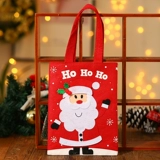 Красная рождественская льняная сумка, подарок на день рождения