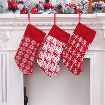New knitted Christmas socks Christmas gift bags Christmas decoration supplies Christmas socks candy bags small pendants