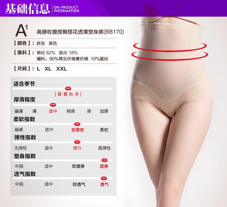 body amincissant BISOU BISOU BB170 en nylon - Ref 670444 Image 13