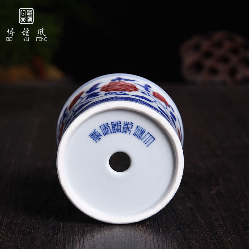 Bo wind jingdezhen blue and white tea strainer) hand - made ceramics filter kung fu tea tea taking of spare parts
