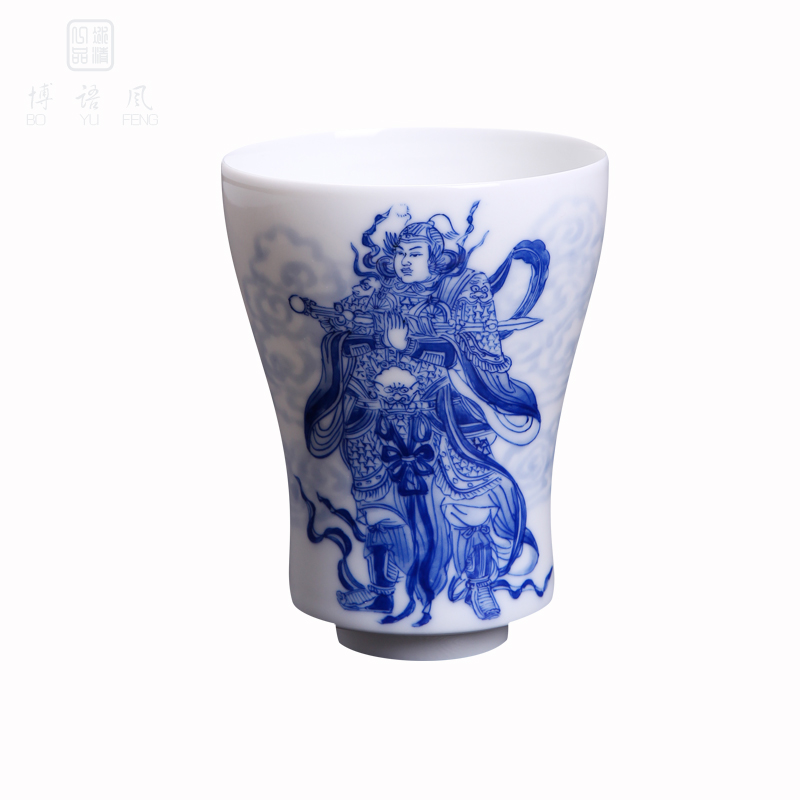 Above jade [naijing] jingdezhen ceramic cups hand - drawn characters sample tea cup kung fu tea, green tea cups