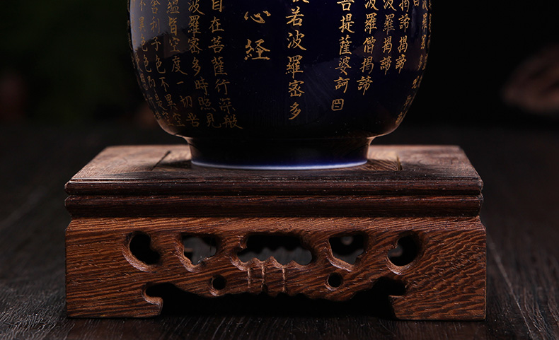 Bo blue glaze wind a single offering sample tea cup zen tea culture, a small cup of jingdezhen ceramics heart sutra single CPU