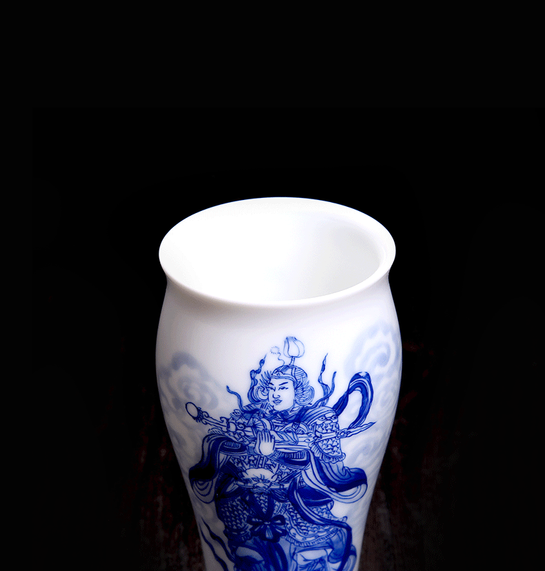 Above [naijing] jade pure manual character kung fu tea cups naijing high temperature maintain jingdezhen porcelain sample tea cup