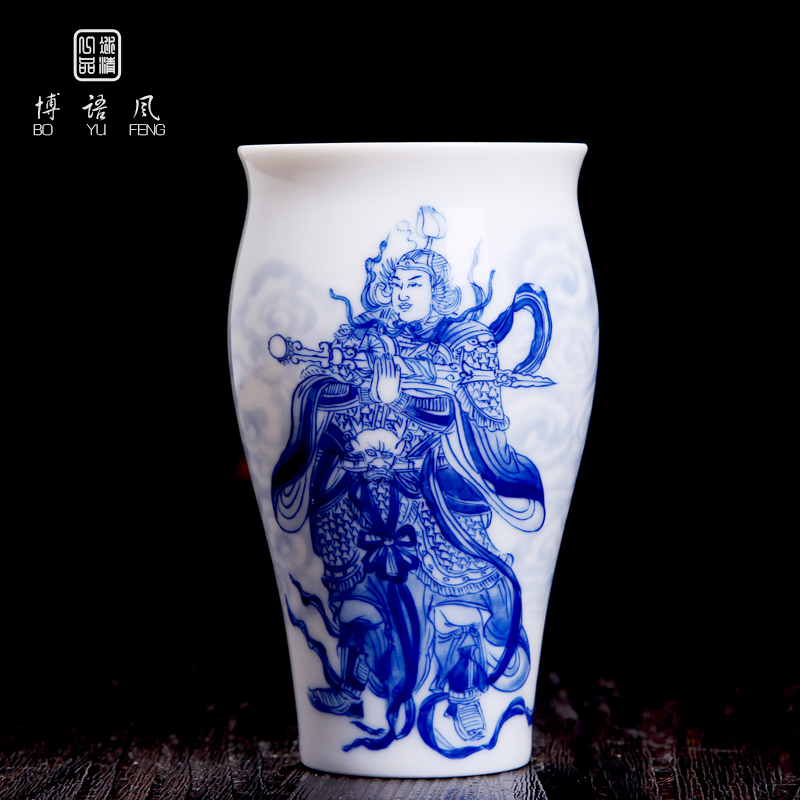 Above [naijing] jade pure manual character kung fu tea cups naijing high temperature maintain jingdezhen porcelain sample tea cup