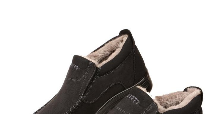 Hội trường giày Zhonghao Old Bắc Kinh giày vải mùa đông giày cotton nam cao để giúp ấm đôi giày cha trung niên dày cộng với giày nhung nam - Giay cao giày sneaker nam trắng