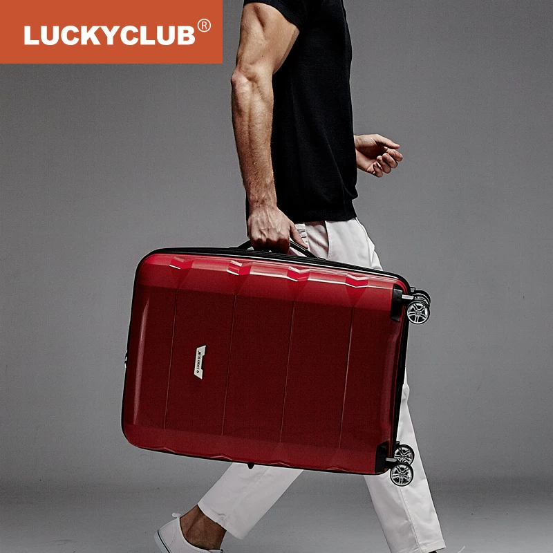 Универсальный чемодан Lucky Club, 20 дюймов, слоновая кость