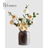 Моделирование новая китайская ретро -шелковая ткань чай цветок поддельный цветочный дом модель дома крыльца гостиная цветочные художественные украшения украшения в целом