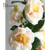 Моделирование новая китайская ретро -шелковая ткань чай цветок поддельный цветочный дом модель дома крыльца гостиная цветочные художественные украшения украшения в целом