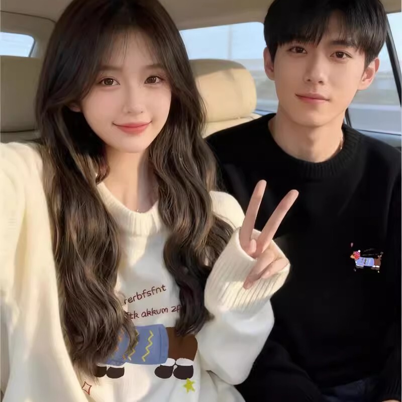 Couple's Sweater 2026 New Autumn and Winter Style Puppy Knitwear, Lazy and High-End Feel, Warm and Loose, One for Men and One for Women Couple's Sweater 2026 New Autumn and Winter Style Puppy Knitwear, Lazy and High-End Feel, Warm and Loose, One for Men and One for Women