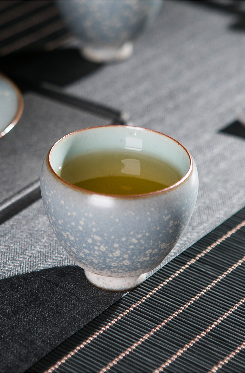 Jingdezhen up built lamp cup ceramic masters cup single CPU kung fu tea tea set, a single small bowl sample tea cup