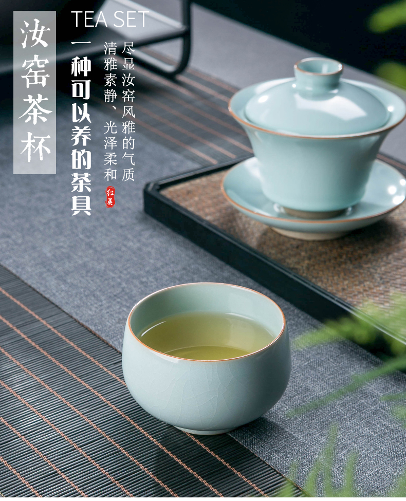 Your up master cup single cup large jingdezhen ceramic cups kung fu tea pu 'er tea cup dedicated individuals