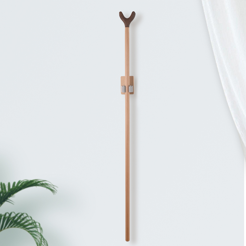 Clothing fork solid wood take clothes fork home clothes hanging clothes top hanger hanging clothes pole fork head clothes hanging fork pole bracing clothing pole ya fork fork